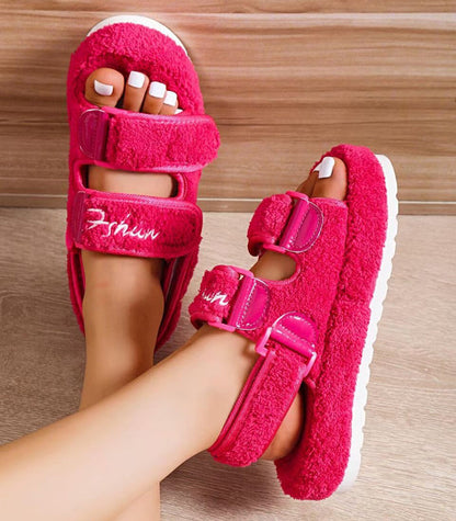 SANDRA - FLUFFY PLATFORM - SANDAL