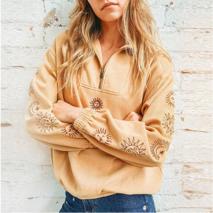ASHLEY - HALF ZIP - SWEATSHIRT