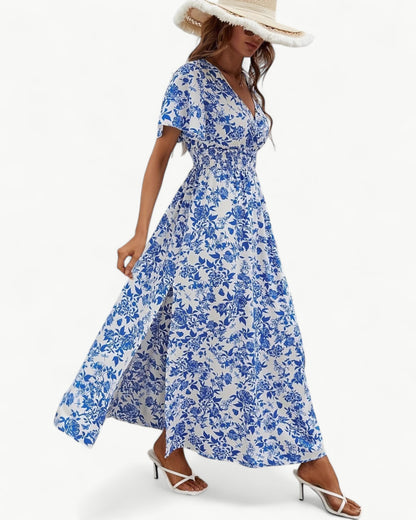 COLETTE – Blue floral dress