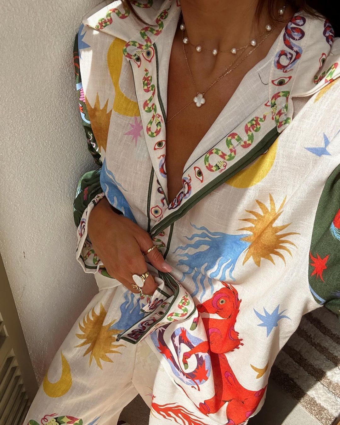 ÉLODIE – Stylish set with shirt & pants | Perfect for everyday & vacation