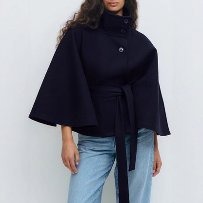 ALISON – Belted Batwing coat