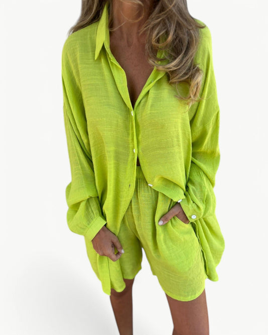 JADE – 2-piece set with shirt & shorts | Stylish & relaxed look