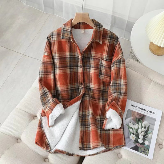 GRETA - Padded Flannel Shirt