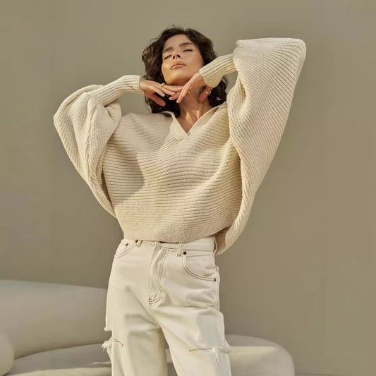 CASANDRA - KNITTED & SPACIOUS - SWEATER
