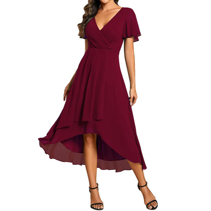 SIA – V-neck Short sleeve dress