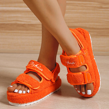 SANDRA - FLUFFY PLATFORM - SANDAL