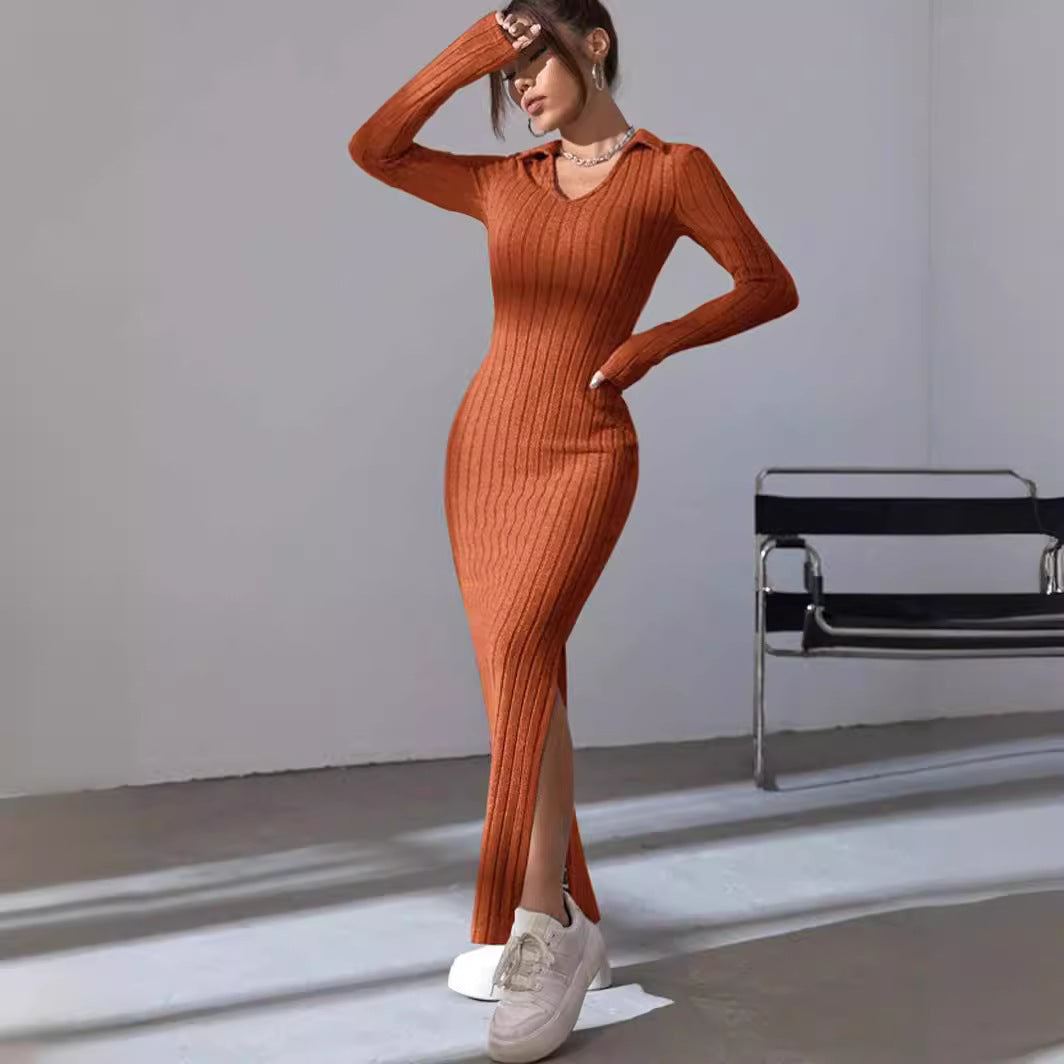 AMINA - KNITTED & SLIM - DRESS