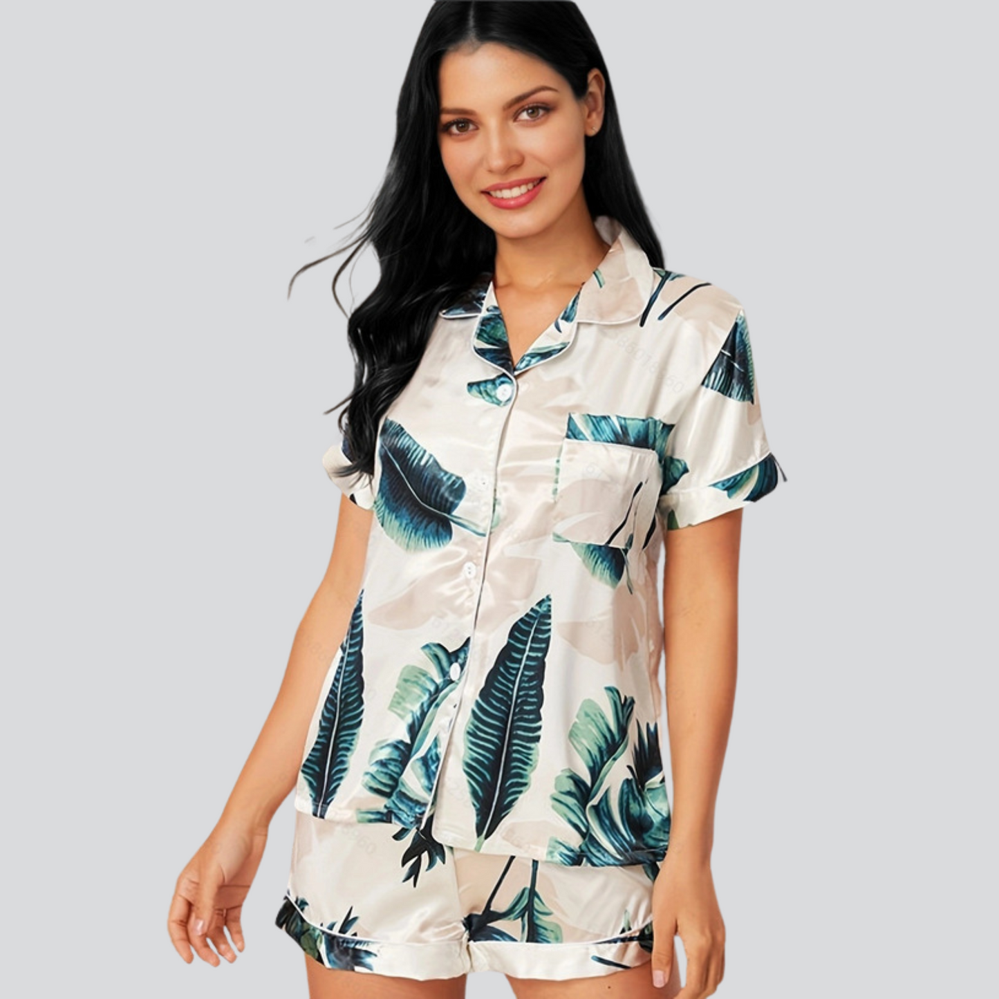 FILIPPA – Short satin pajama set