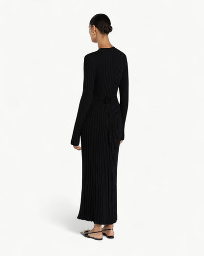 ÉNORA – Crew neck ribbed knit Dress