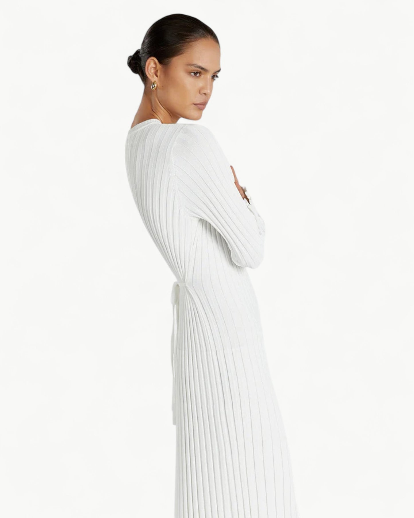 ÉNORA – Crew neck ribbed knit Dress