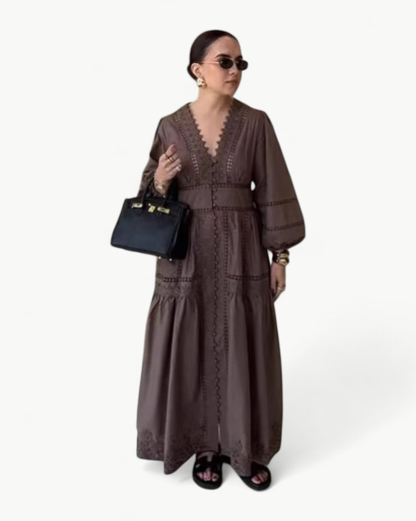 MADELEINE – Embroidered hollow dress