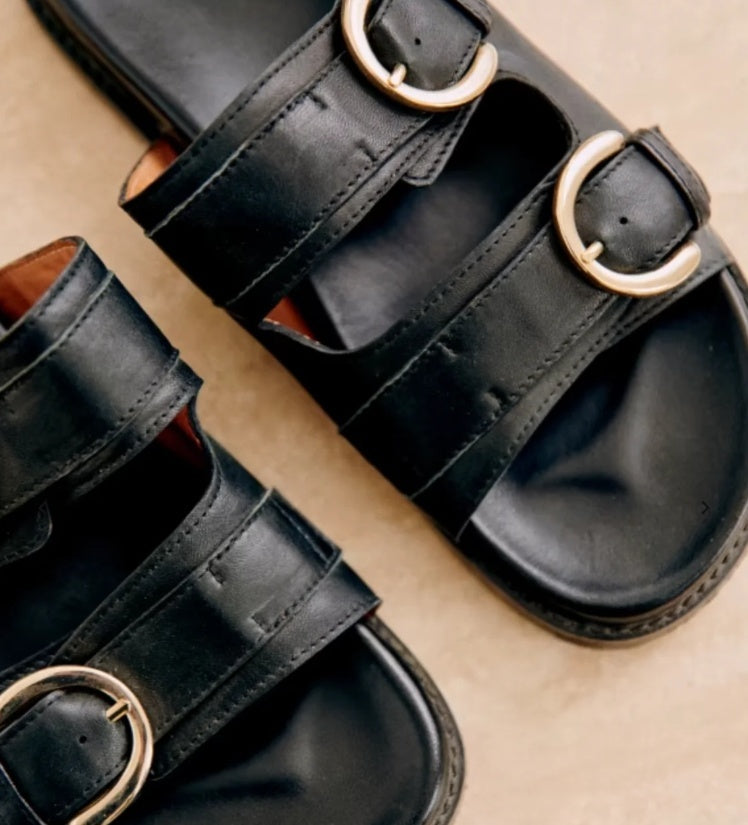 MAELLE – Double buckle slide sandals