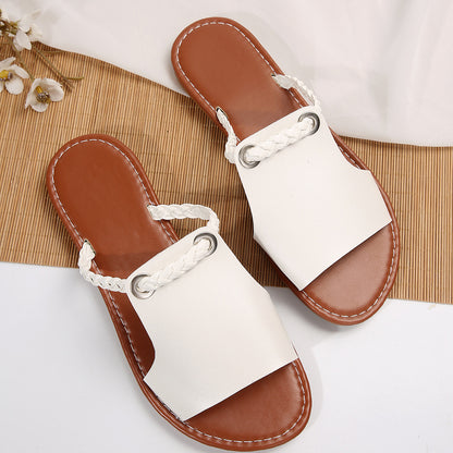 HAILEY – Braided slip-on sandals