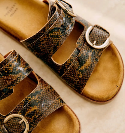 MAELLE – Double buckle slide sandals