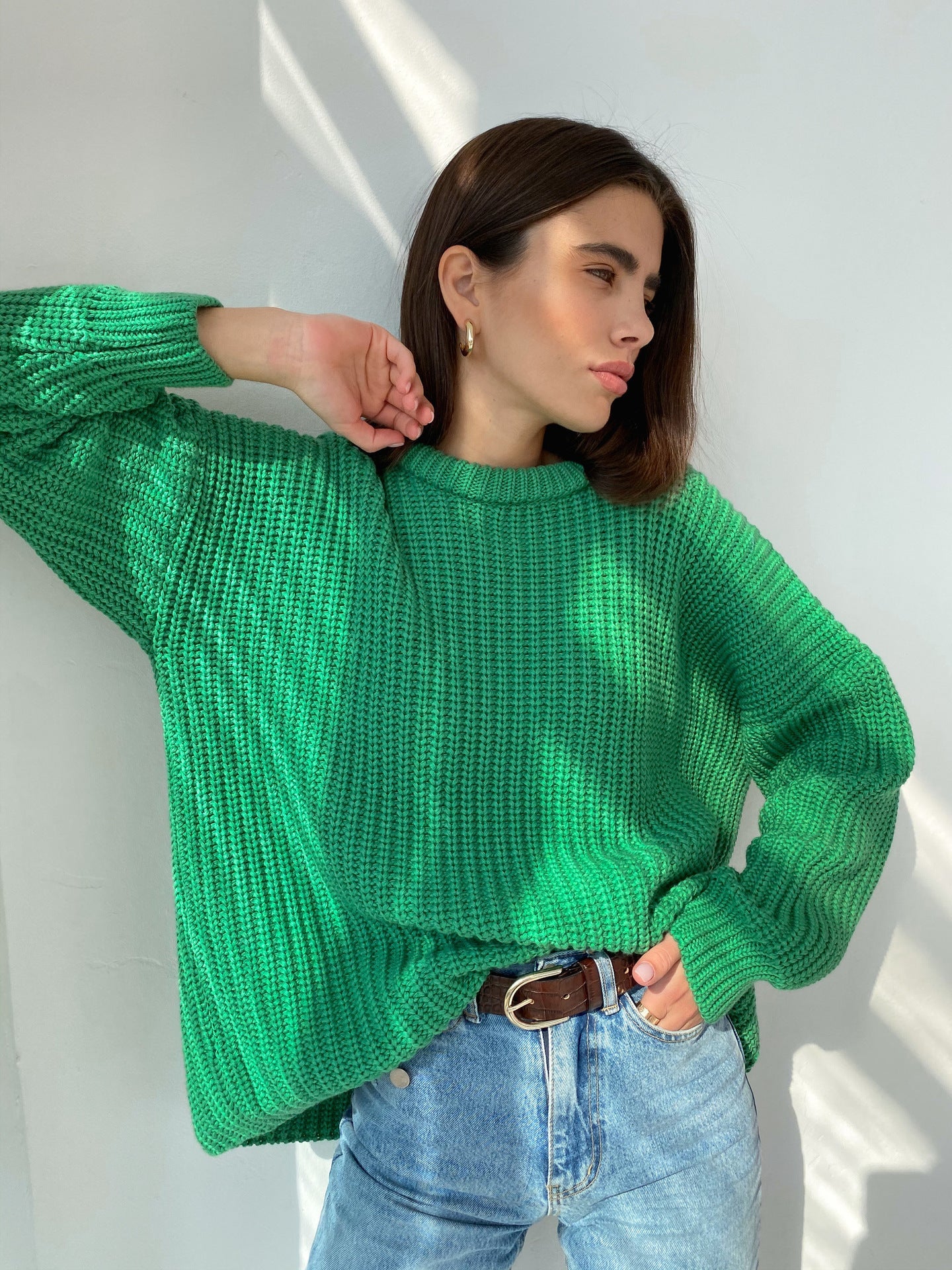 WILMA – Chunky Knit Oversized Sweater | Soft and Relaxed in Pastel