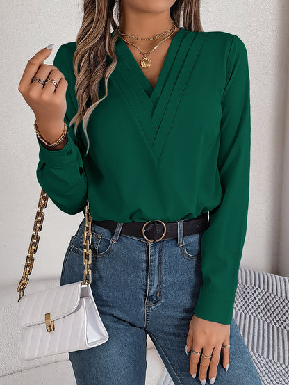 SIGNE – V-neck blouse