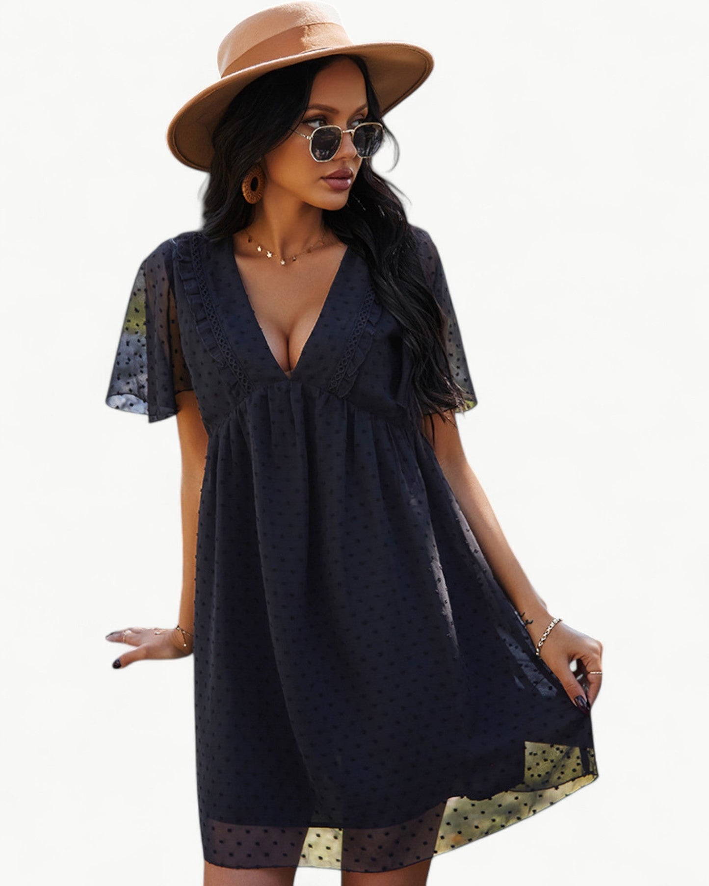 CAMILLE – Airy summer dress with lace details