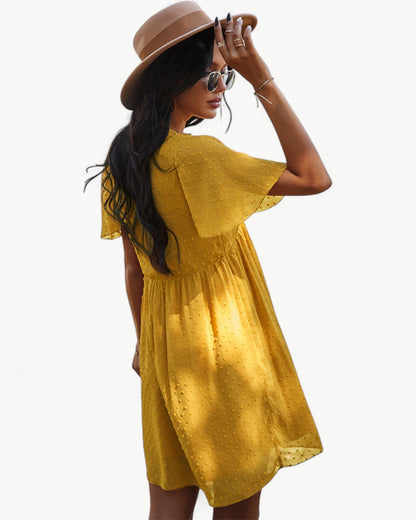 CAMILLE – Airy summer dress with lace details