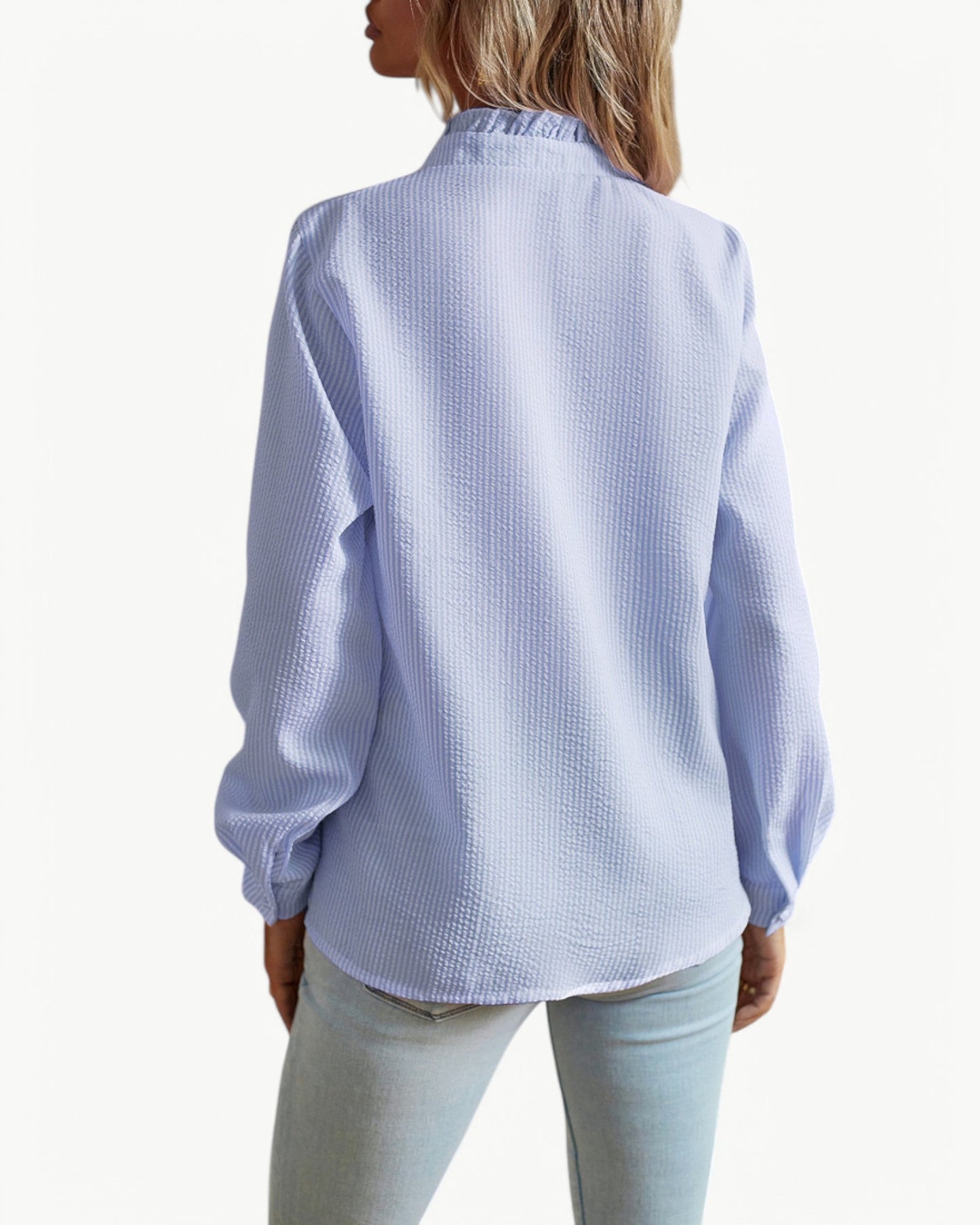 CLÉMENCE – Elegant blouse with ruffled collar | Feminine & timeless design