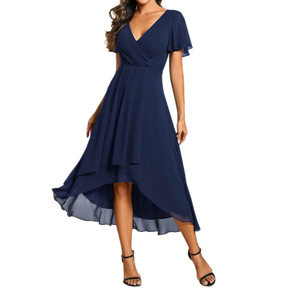 SIA – V-neck Short sleeve dress
