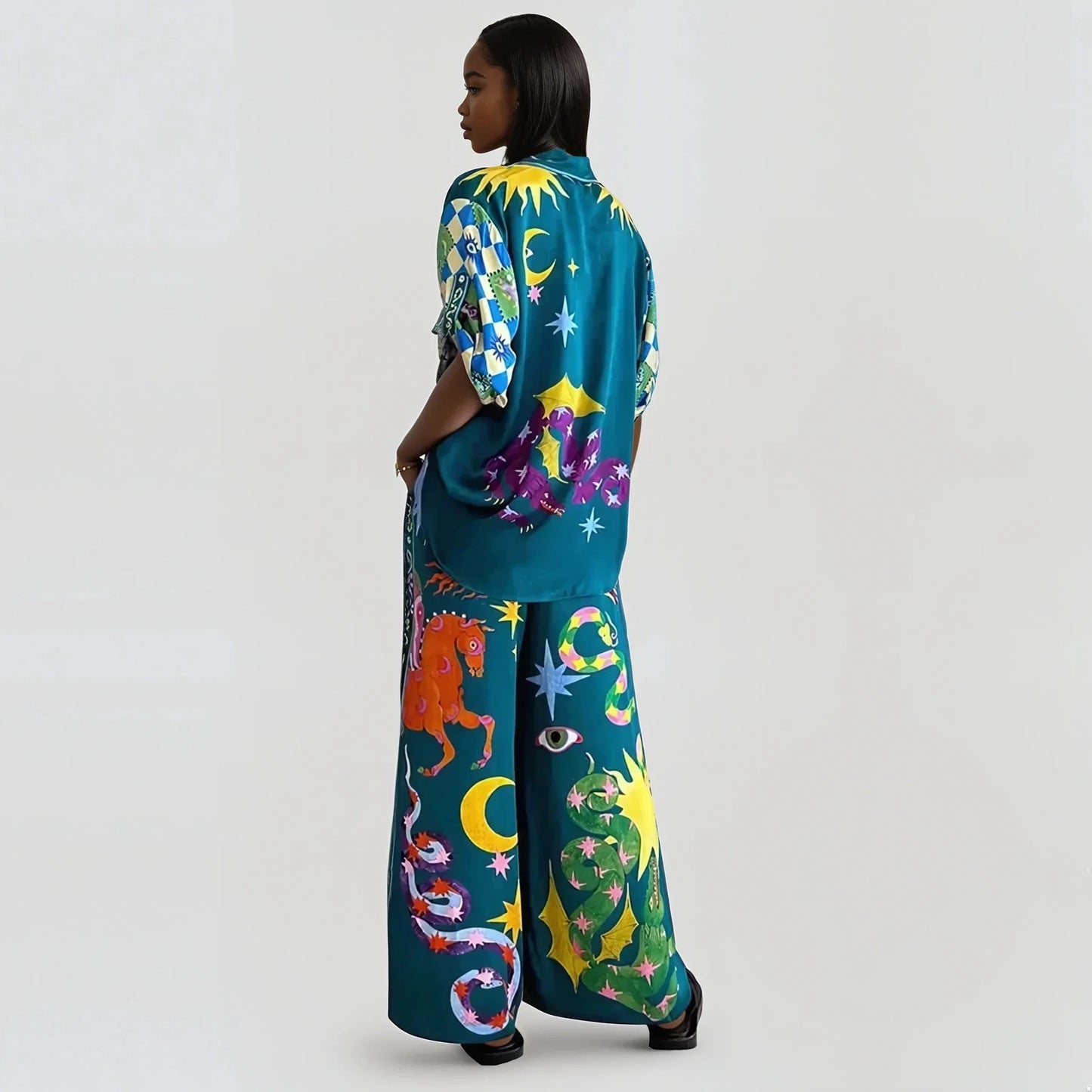 SOLÈNE – 2-piece set with a unique pattern | Stylish & airy