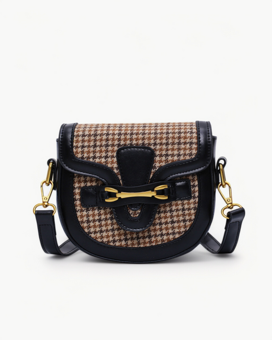 SALLY - LEOPARD | HOUNDSTOOTH - HANDBAG