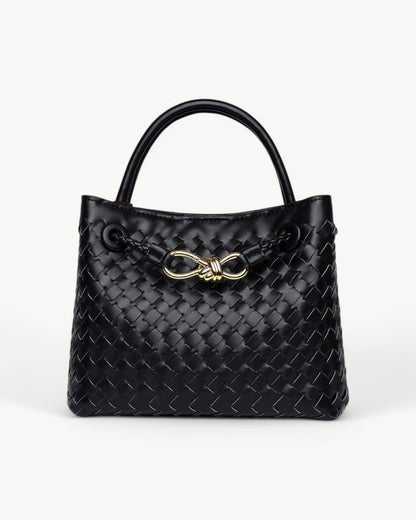 ESMÉE – Woven Handbag with Shoulder Strap | Sleek and Timeless Design