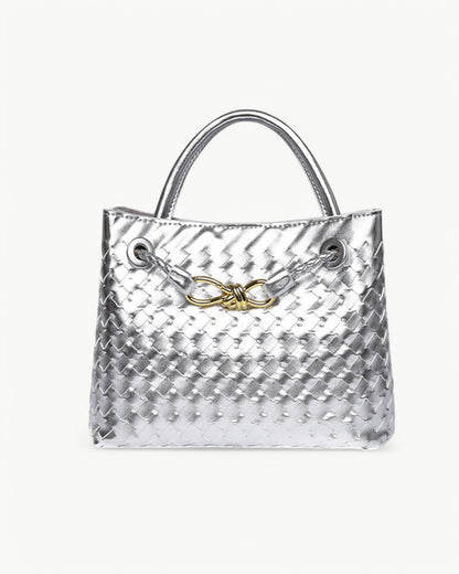 ESMÉE – Woven Handbag with Shoulder Strap | Sleek and Timeless Design