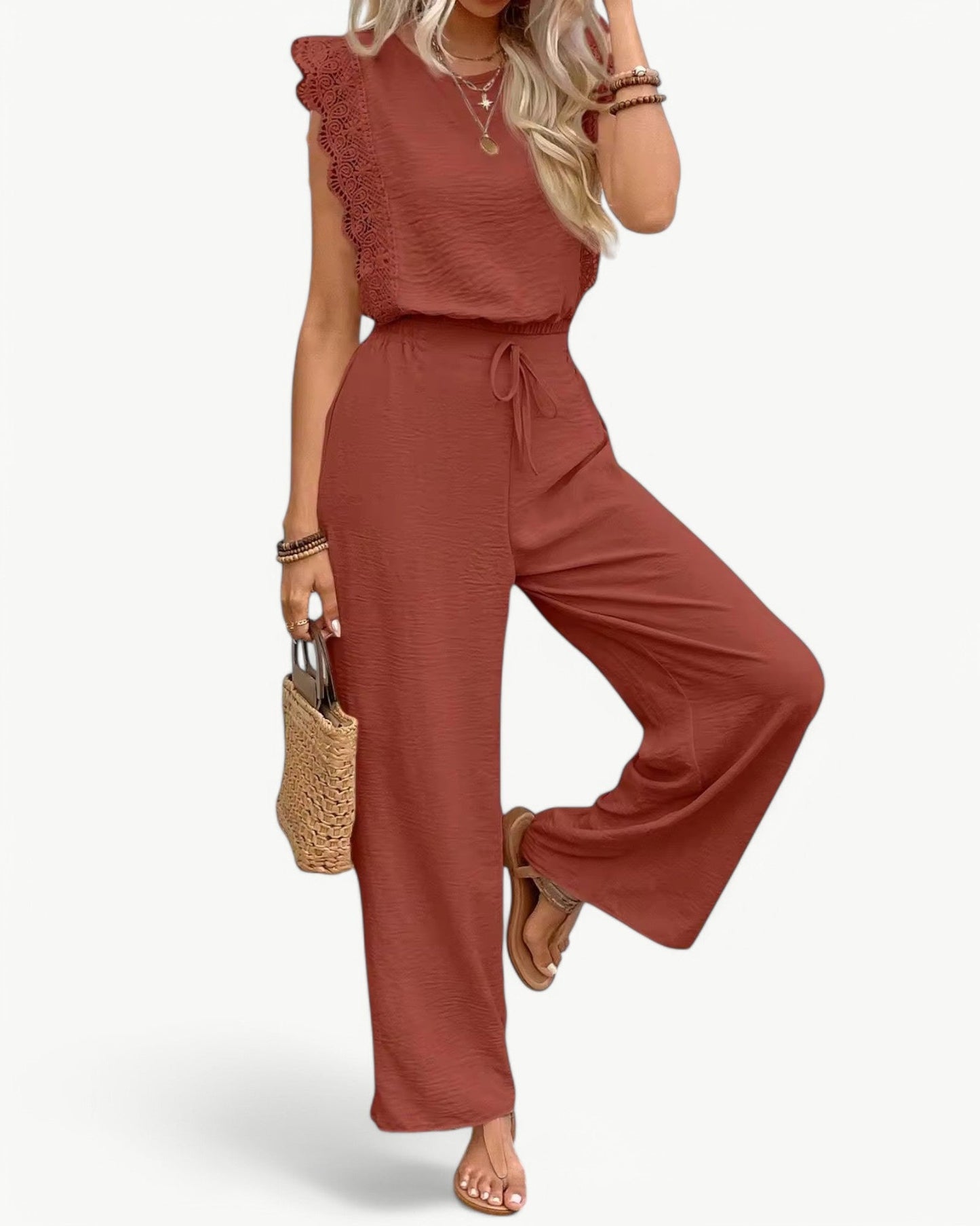 CELESTE – 2-piece set with lace details – Light and summery