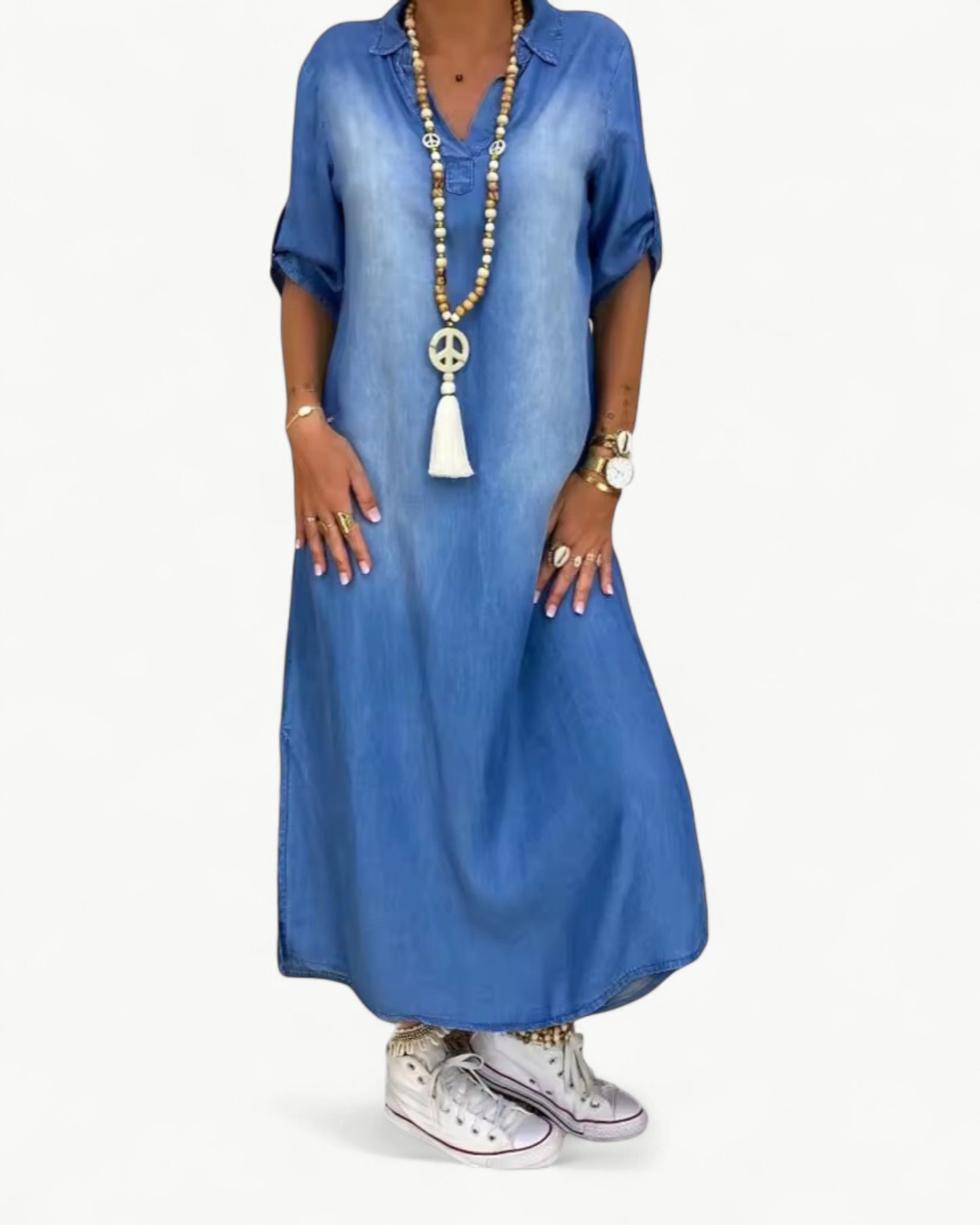 JACKIE – Relaxed long denim dress