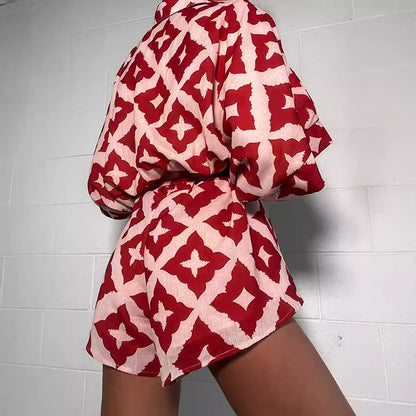 CARMEN – Loose print wrap jumpsuit