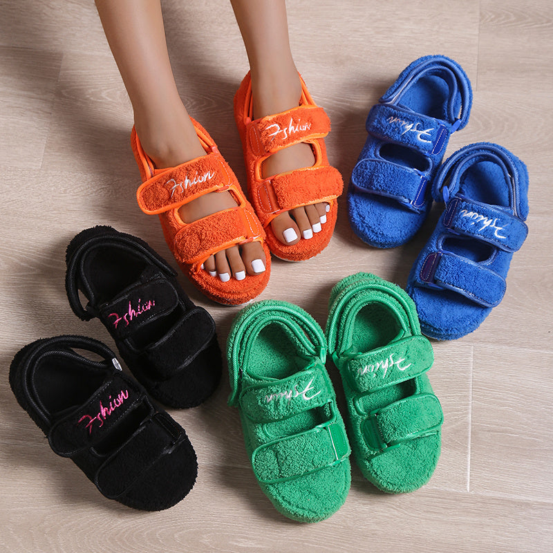 SANDRA - FLUFFY PLATFORM - SANDAL