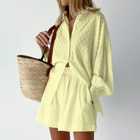 ELENA – Light & stylish 2-piece set | Shirt & shorts