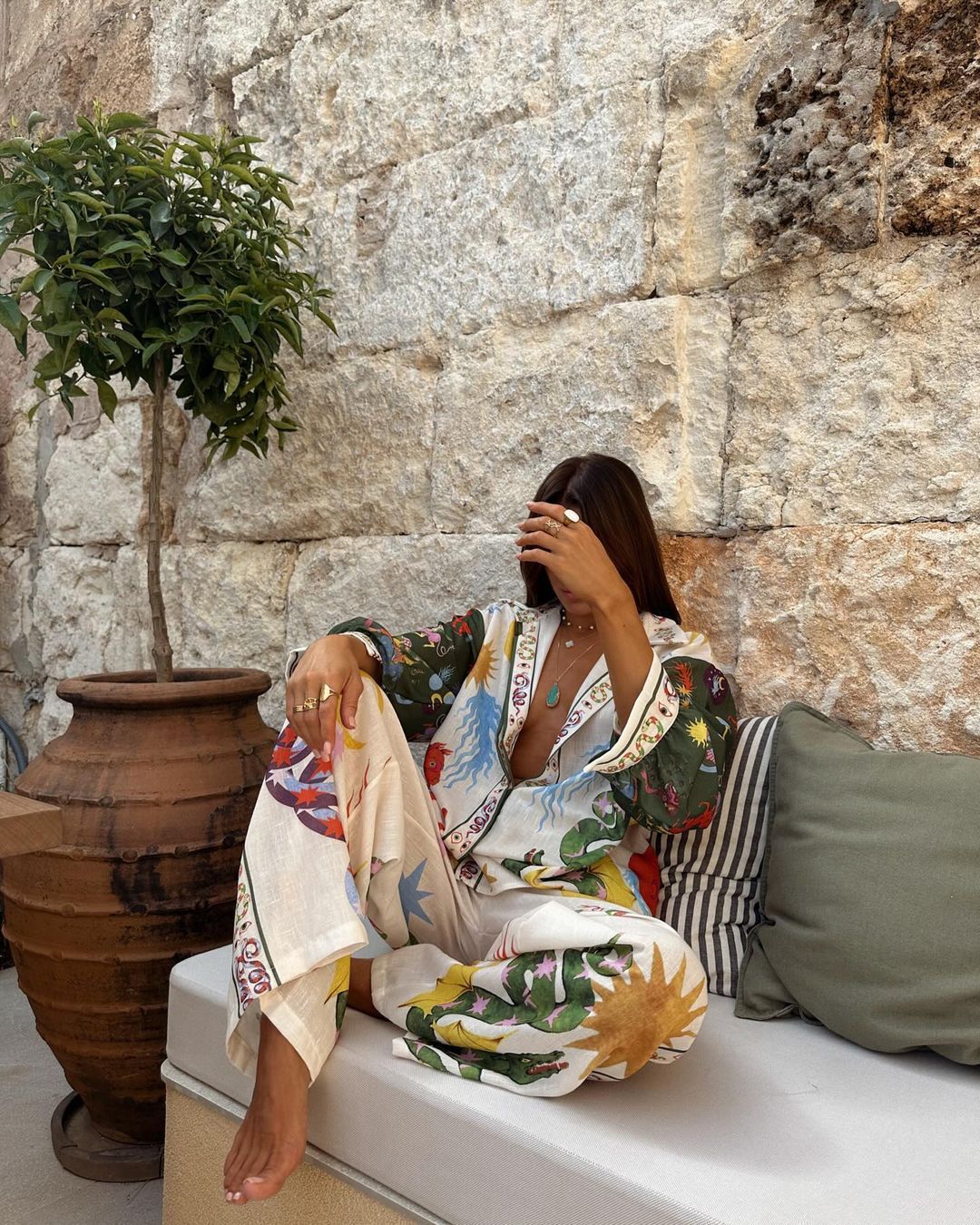 ÉLODIE – Stylish set with shirt & pants | Perfect for everyday & vacation