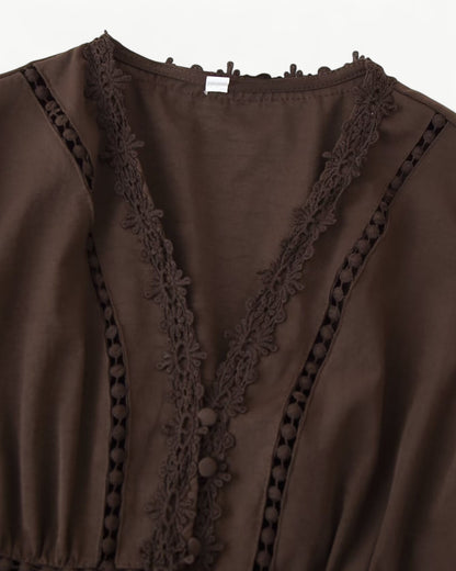 MADELEINE – Embroidered hollow dress