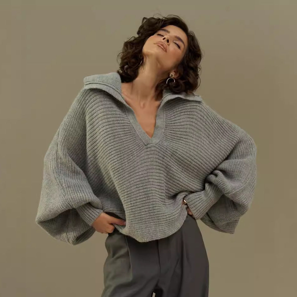 CASANDRA - KNITTED & SPACIOUS - SWEATER