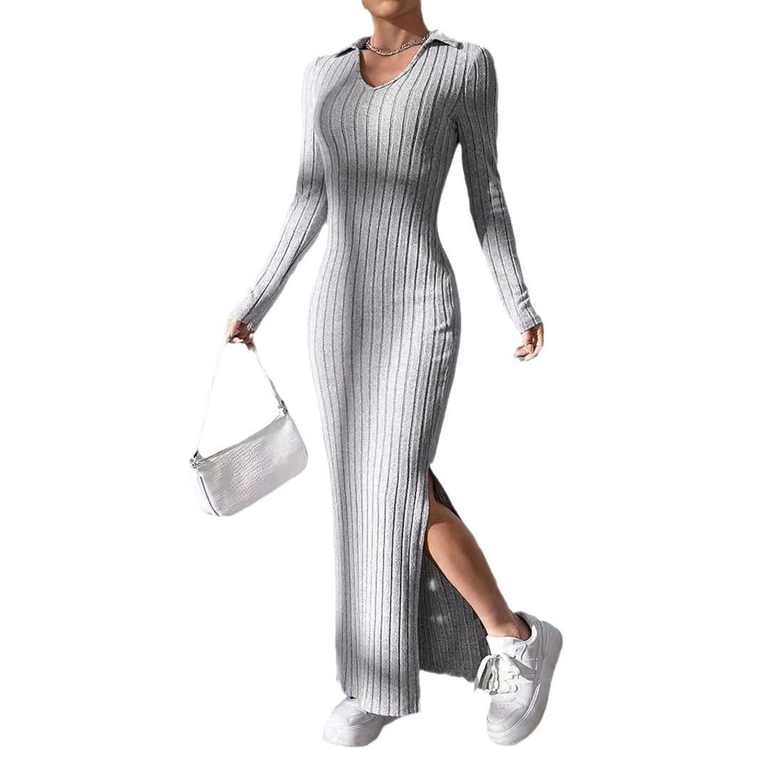 AMINA - KNITTED & SLIM - DRESS
