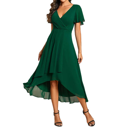SIA – V-neck Short sleeve dress