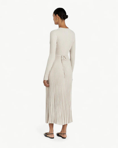 ÉNORA – Crew neck ribbed knit Dress