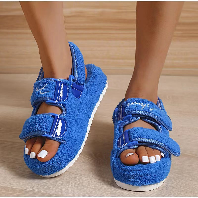 SANDRA - FLUFFY PLATFORM - SANDAL
