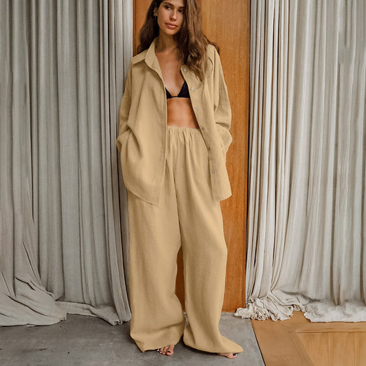 TINA – Loose shirt and pants set