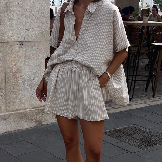 NOUR – Striped 2-Piece Set