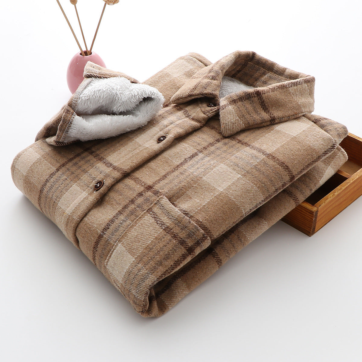 GRETA - Padded Flannel Shirt