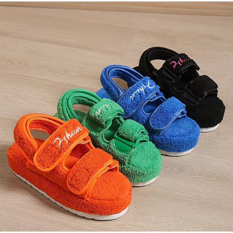 SANDRA - FLUFFY PLATFORM - SANDAL