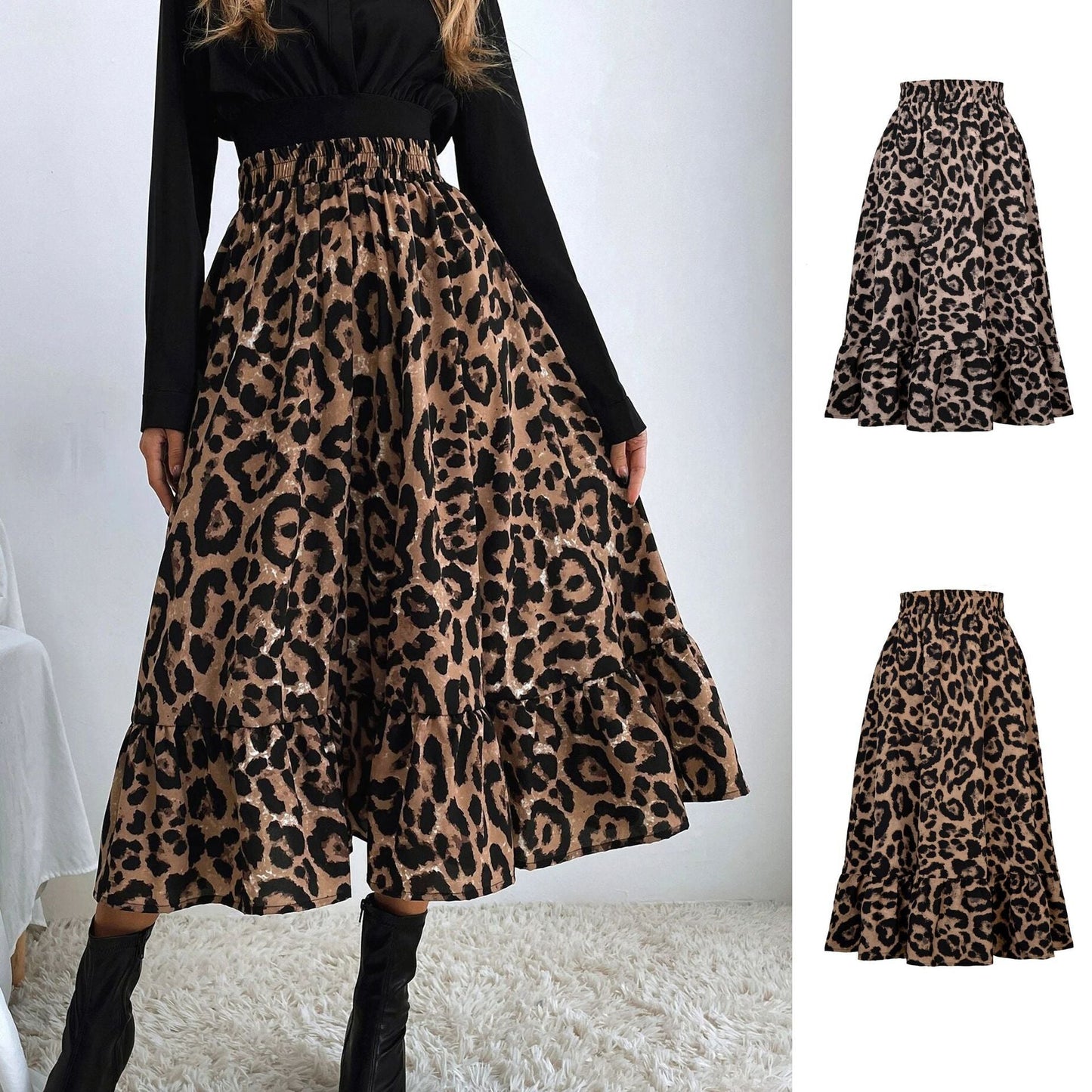 LINA - LEOPARD - SKIRT