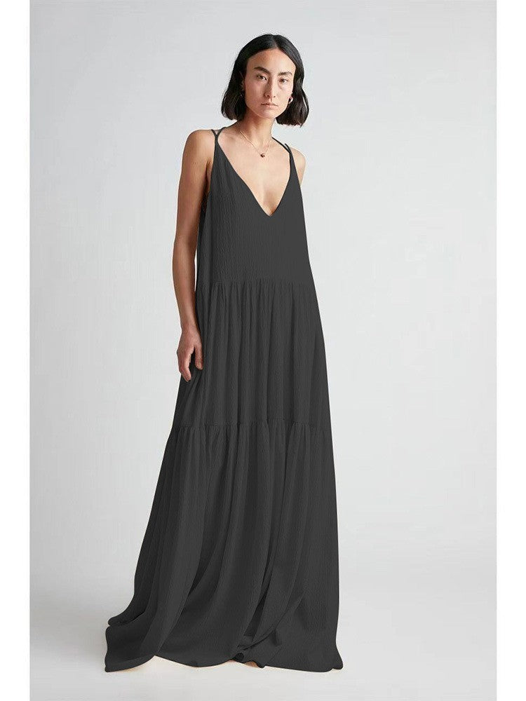 LYRA – Flowing Backless Maxi Dress