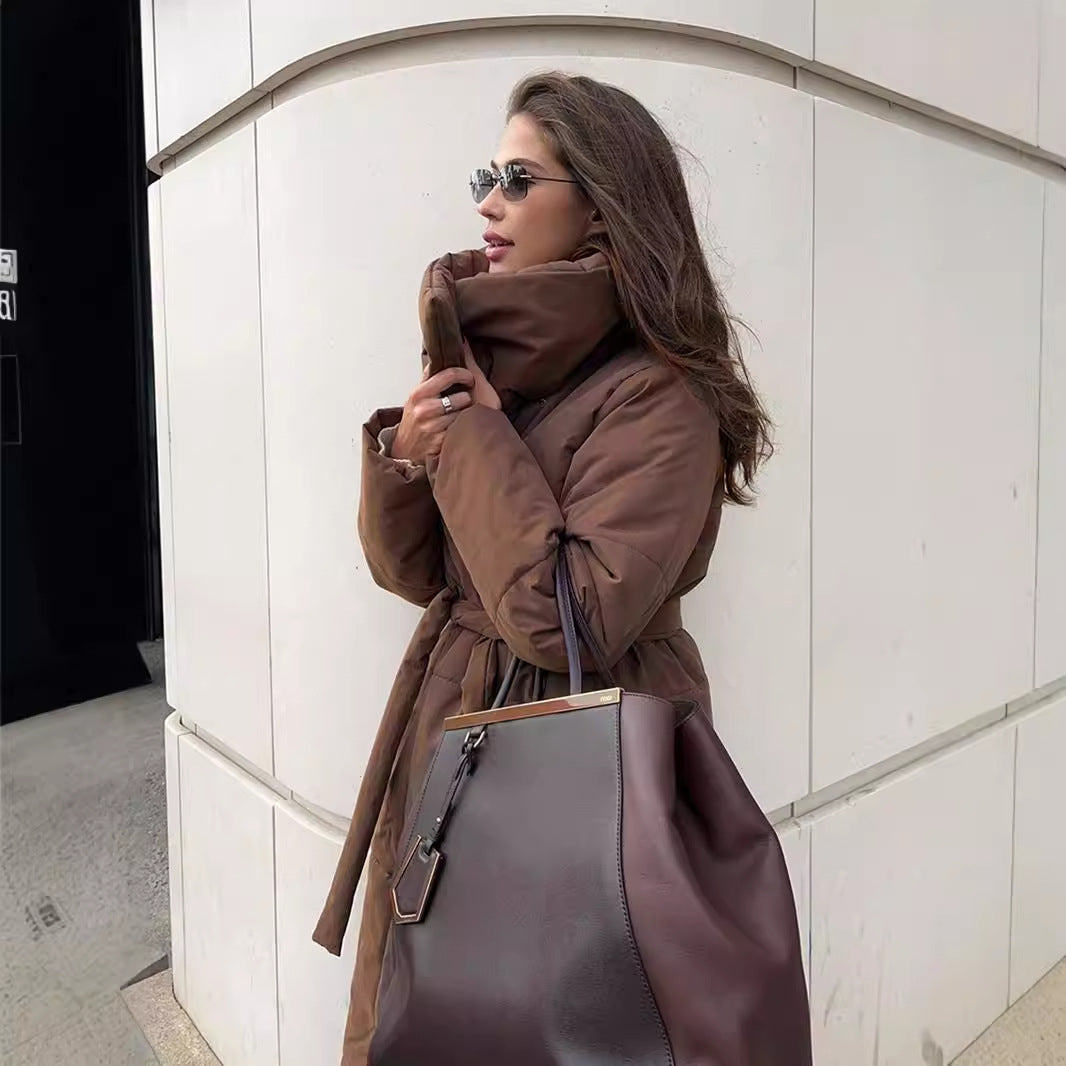 JULIE - LONG COAT - HIGH COLLAR