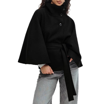 ALISON – Belted Batwing coat