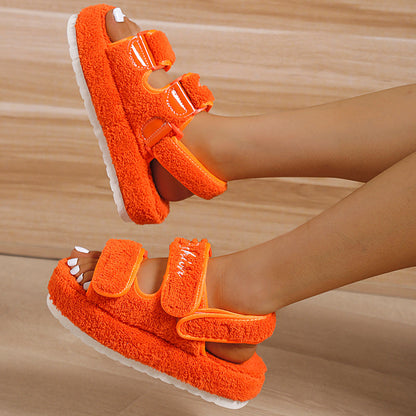 SANDRA - FLUFFY PLATFORM - SANDAL