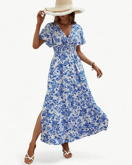 COLETTE – Blue floral dress